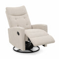 Liegesessel Polyestergewebe Beige mit Drehfunktion