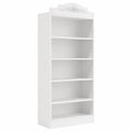 Weißes MDF-Regal 190x80x30 cm