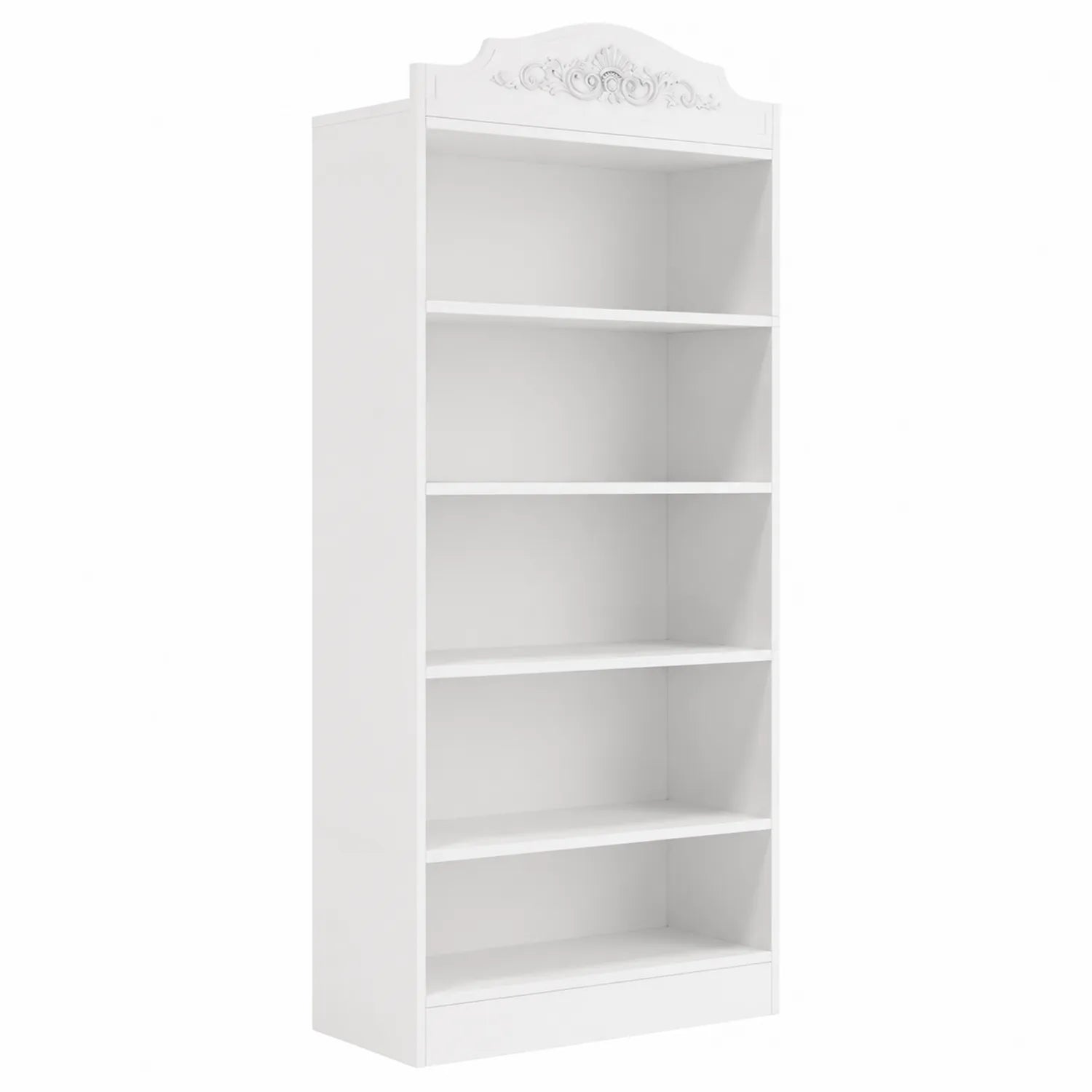 Weißes MDF-Regal 190x80x30 cm
