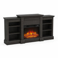 Elektrokamin-Schrank Holz Schwarz 180cm
