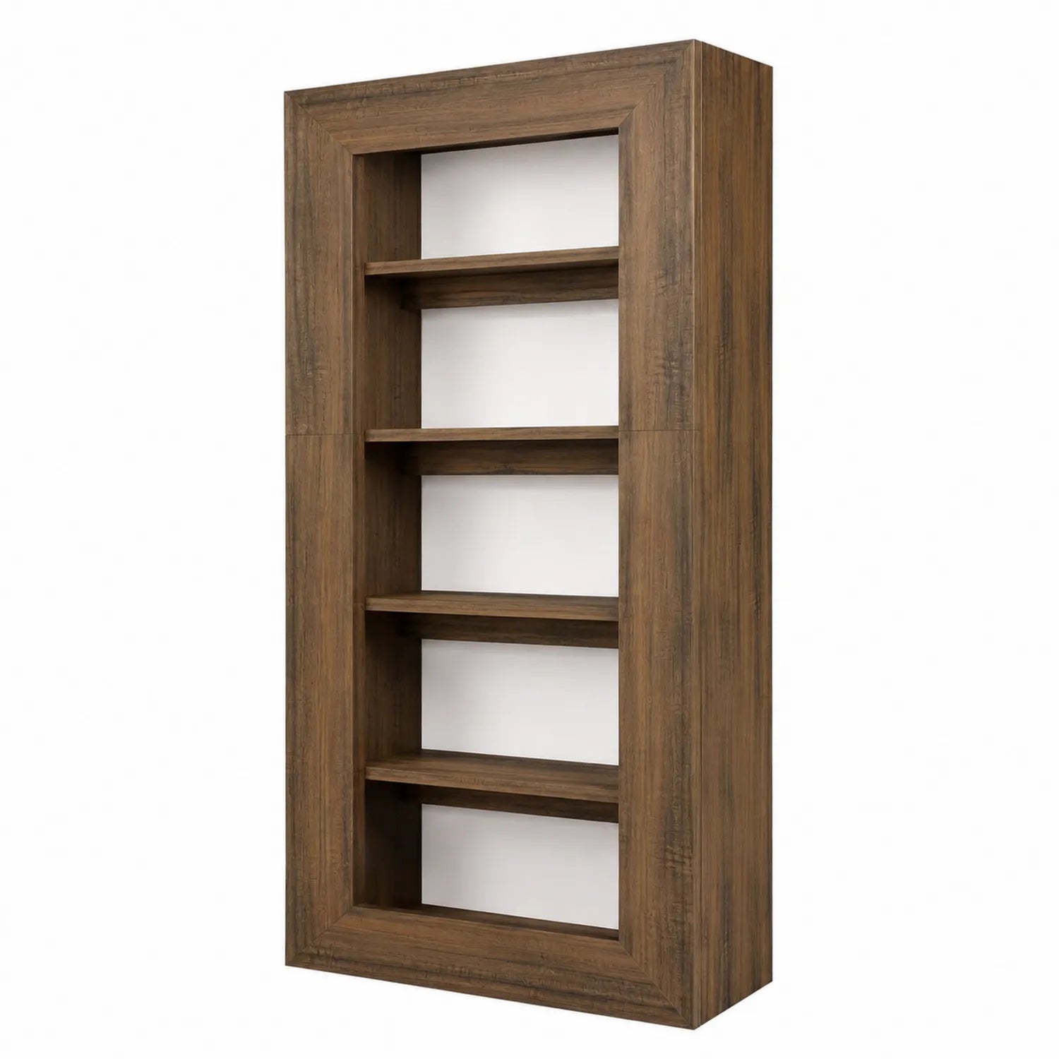 Regal rechteckig 180x90x35 cm Eichenholz Braun