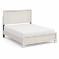 Bett Kiefernholz 200x160 cm Weiß