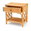 Rattan Nachttisch 45x35x55cm Natur