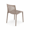 Gartenstuhl aus Kunststoff Beige