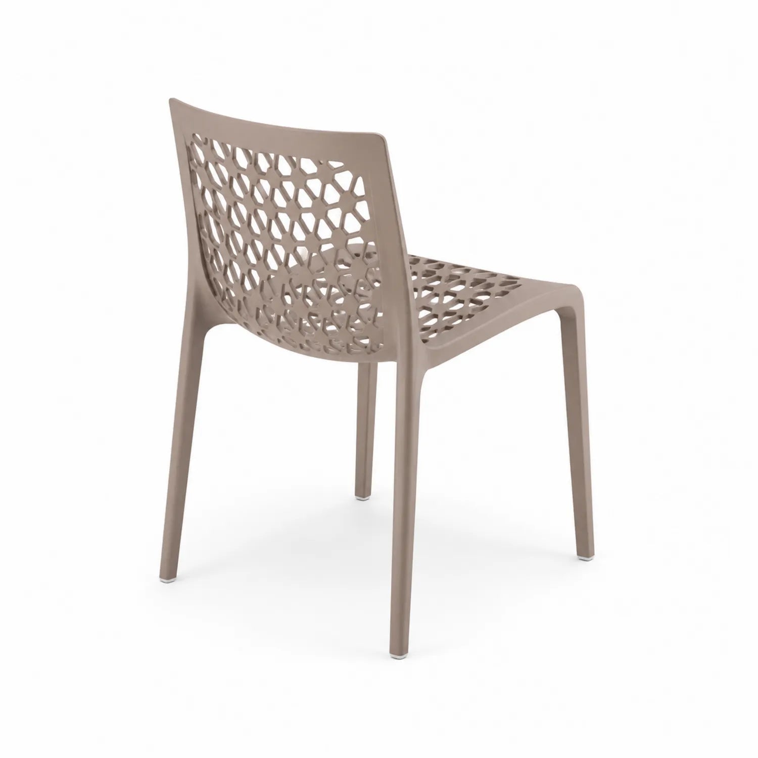 Gartenstuhl aus Kunststoff Beige