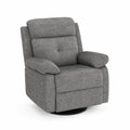 Grauer Stoff Drehbarer Relaxsessel
