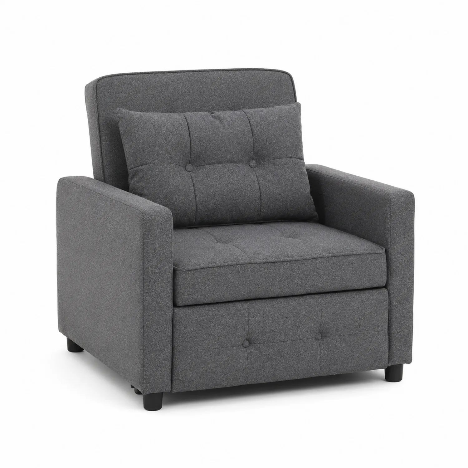 Sessel 90x85x90 cm Textil Grau