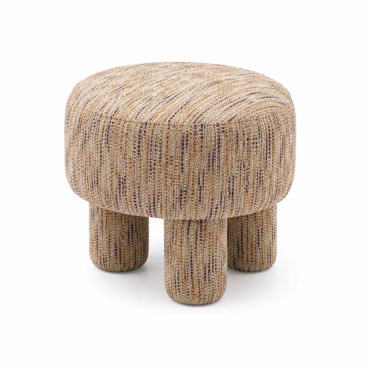 Runder Hocker aus Polyestergewebe Mehrfarbig Ø 40 cm