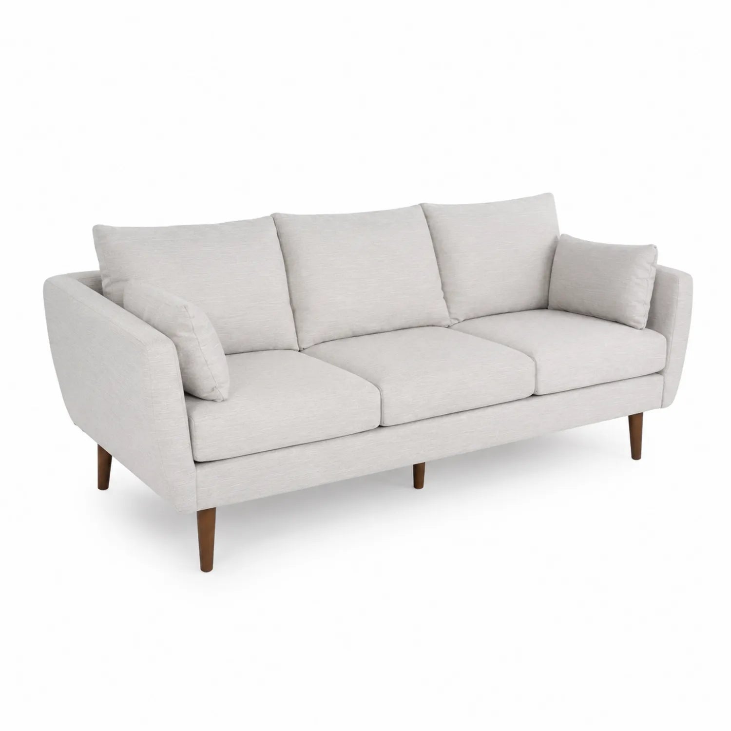 3-Sitzer Stoffsofa Hellgrau