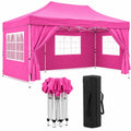 Faltpavillon 3x3m Polyester Pink