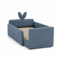 Kinderbett Stoff 200x90 cm Blau